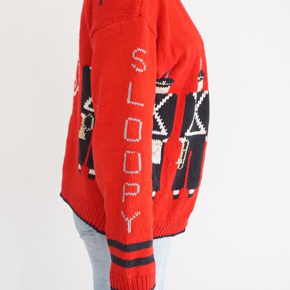 VTG BellePointe Ohio State Band Cardigan Red Collegiate Retro 80s Preppycore M - Picture 4 of 15